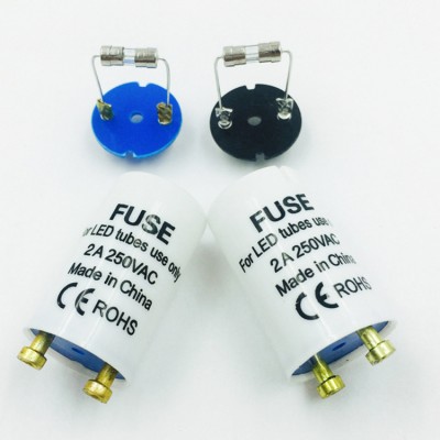 Starter for Replacing Fluorescent with LED T8 Tube, VDE Fuse