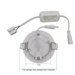 HMINLED LED Recessed Lighting Downlight, 3in 3W (40W Halogen Equivalent), 6in 12W, 8in 18W, 6500K Daylight White, CRI 80, with LED Driver