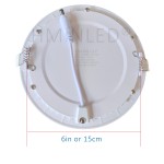 HMINLED LED Recessed Lighting Downlight, 3in 3W (40W Halogen Equivalent), 6in 12W, 8in 18W, 6500K Daylight White, CRI 80, with LED Driver