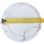 HMINLED 8 Inch 18 Watt Ultra Thin Round LED Recessed Panel Lighting 6500K, 10 PACK