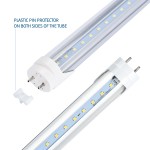 22W 2400LM 4ft T8 LED Tube, Ballast Bypass, Dual/Single - end Power, Milky/Clear Cover