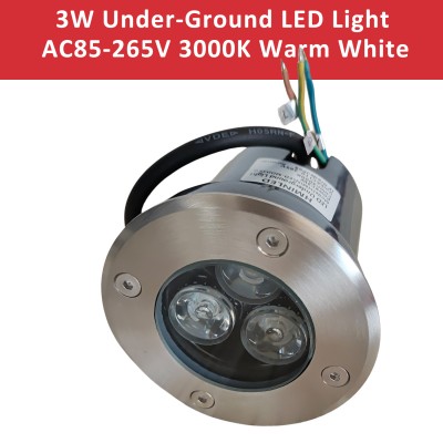 3w led in - ground well light with ip65 waterproof rating, energy - saving, high - brightness for garden courtyard