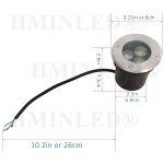 3w led in - ground well light with ip65 waterproof rating, energy - saving, high - brightness for garden courtyard