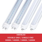22W 2400LM 4ft T8 LED Tube, Ballast Bypass, Dual/Single - end Power, Milky/Clear Cover