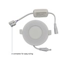HMINLED LED Recessed Lighting Downlight, 3in 3W (40W Halogen Equivalent), 6in 12W, 8in 18W, 6500K Daylight White, CRI 80, with LED Driver